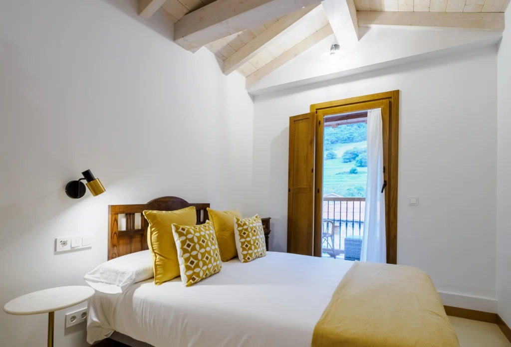 Habitación doble con terraza con vistas al campo
